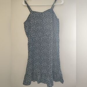 Wonder Nation Navy Blue Polka Dot Dress